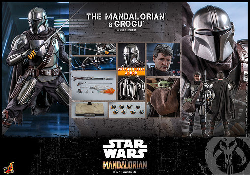 Star Wars - The Mandalorian: Mandalorian und Grogu, 1/6 Figur von Hot Toys