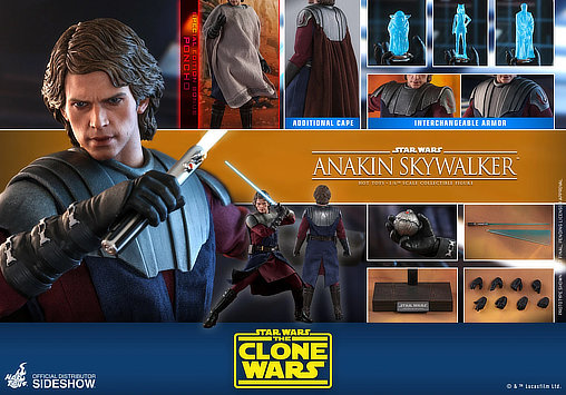 Star Wars - The Clone Wars: Anakin Skywalker - Deluxe, 1/6 Figur von Hot Toys