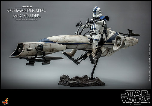 Star Wars - The Clone Wars: Commander Appo und BARC Speeder, 1/6 Figur von Hot Toys