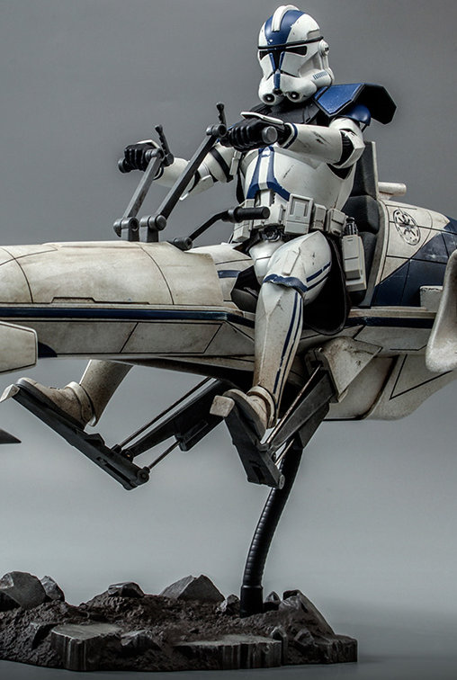 Star Wars - The Clone Wars: Commander Appo und BARC Speeder, 1/6 Figur von Hot Toys