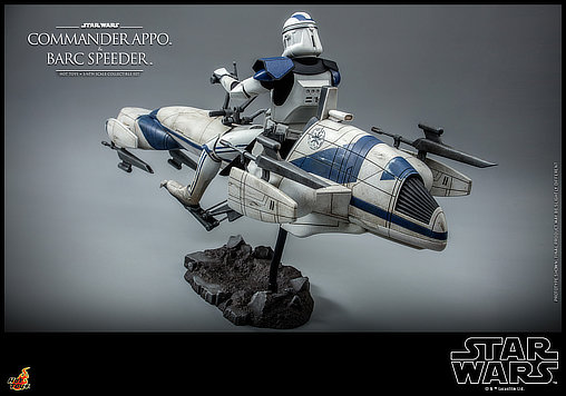 Star Wars - The Clone Wars: Commander Appo und BARC Speeder, 1/6 Figur von Hot Toys