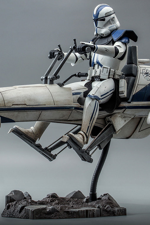 Star Wars - The Clone Wars: Commander Appo und BARC Speeder, 1/6 Figur von Hot Toys