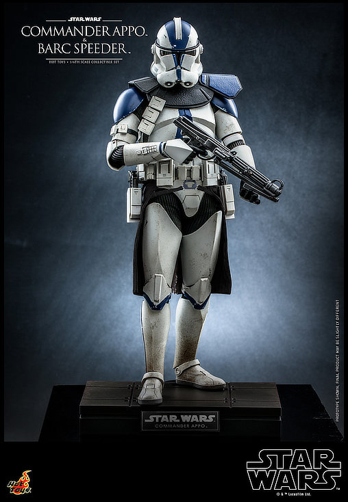 Star Wars - The Clone Wars: Commander Appo und BARC Speeder, 1/6 Figur von Hot Toys