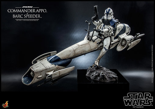 Star Wars - The Clone Wars: Commander Appo und BARC Speeder, 1/6 Figur von Hot Toys