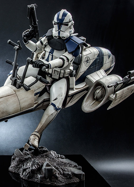 Star Wars - The Clone Wars: Commander Appo und BARC Speeder, 1/6 Figur von Hot Toys