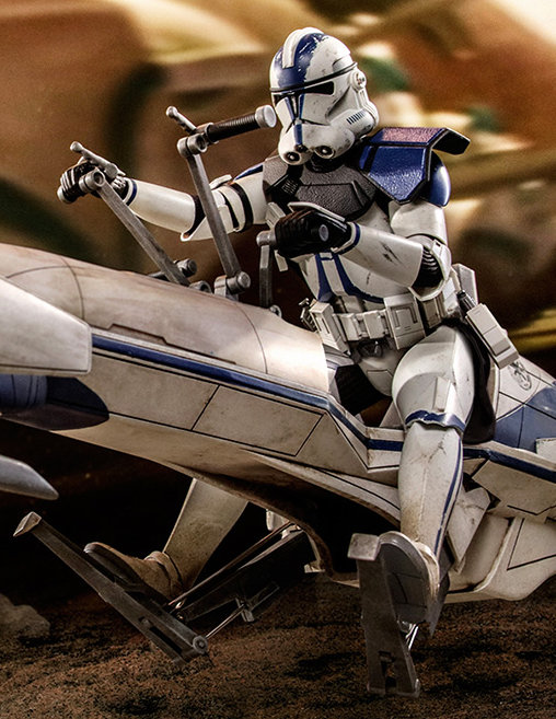 Star Wars - The Clone Wars: Commander Appo und BARC Speeder, 1/6 Figur von Hot Toys