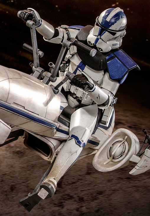 Star Wars - The Clone Wars: Commander Appo und BARC Speeder, 1/6 Figur von Hot Toys