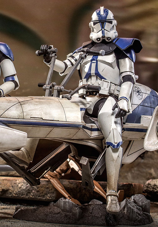 Star Wars - The Clone Wars: Commander Appo und BARC Speeder, 1/6 Figur von Hot Toys