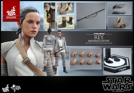 Star Wars - Episode IX - The Rise of Skywalker: Rey - Resistance Outfit, 1/6 Figur von Hot Toys