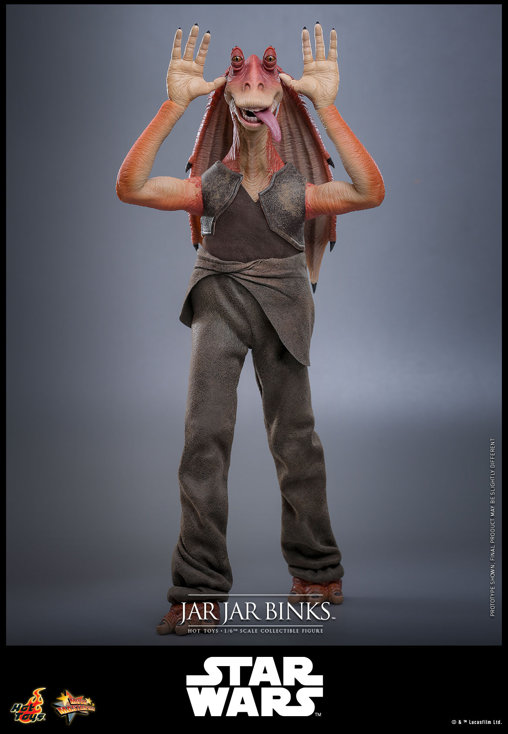 Star Wars - Episode I - The Phantom Menace: Jar Jar Binks, 1/6 Figur von Hot Toys