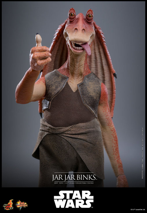 Star Wars - Episode I - The Phantom Menace: Jar Jar Binks, 1/6 Figur von Hot Toys