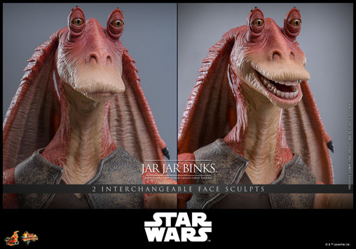 Star Wars - Episode I - The Phantom Menace: Jar Jar Binks, 1/6 Figur von Hot Toys