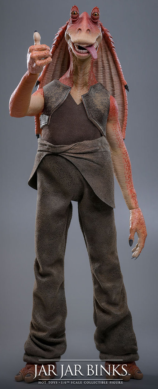 Star Wars - Episode I - The Phantom Menace: Jar Jar Binks, 1/6 Figur von Hot Toys