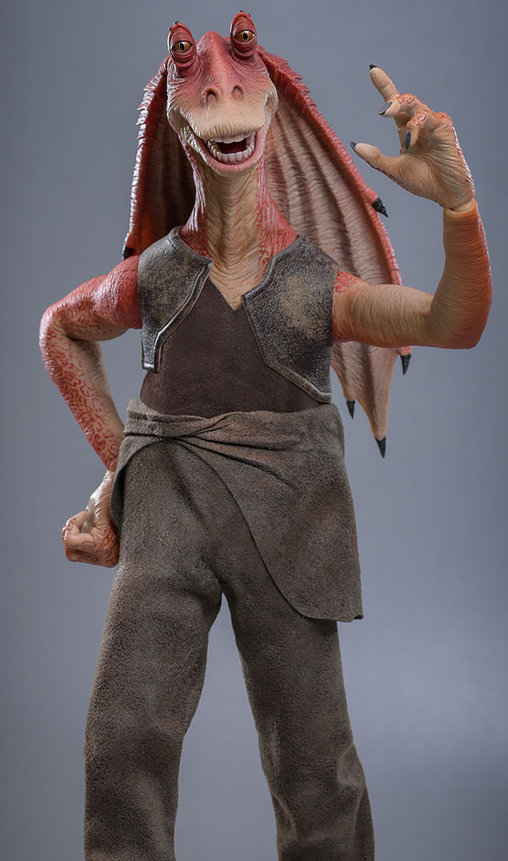 Star Wars - Episode I - The Phantom Menace: Jar Jar Binks, 1/6 Figur von Hot Toys