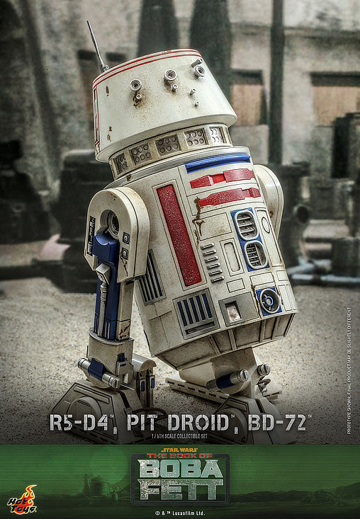 Star Wars - The Book of Boba Fett: R5-D4 and Pit Droid and BD-72, 1/6 Figur von Hot Toys