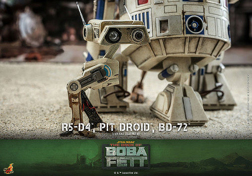 Star Wars - The Book of Boba Fett: R5-D4 and Pit Droid and BD-72, 1/6 Figur von Hot Toys