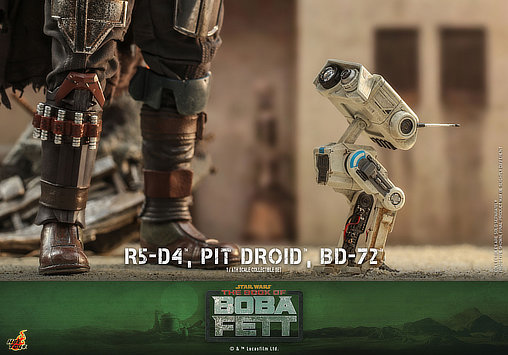 Star Wars - The Book of Boba Fett: R5-D4 and Pit Droid and BD-72, 1/6 Figur von Hot Toys