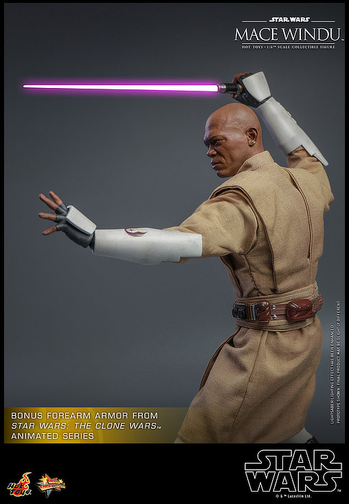 Star Wars - Episode II - Attack of the Clones: Mace Windu, 1/6 Figur von Hot Toys