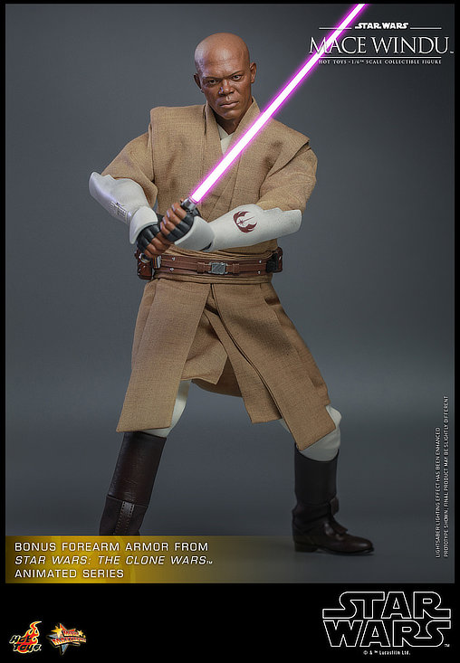 Star Wars - Episode II - Attack of the Clones: Mace Windu, 1/6 Figur von Hot Toys