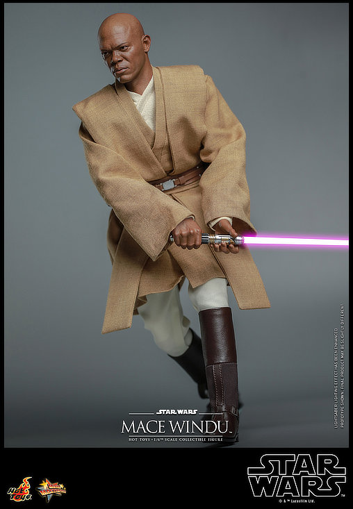 Star Wars - Episode II - Attack of the Clones: Mace Windu, 1/6 Figur von Hot Toys
