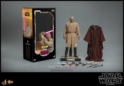 Star Wars - Episode II - Attack of the Clones: Mace Windu, 1/6 Figur von Hot Toys