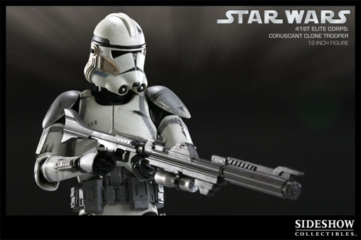 Star Wars - The Clone Wars: 41st Elite Corps Clone Trooper, 1/6 Figur von Sideshow