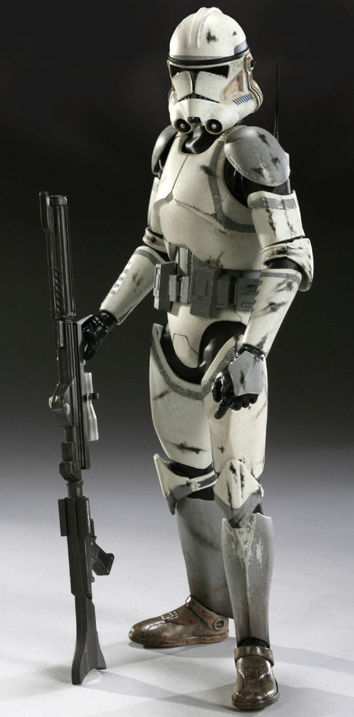 Star Wars - The Clone Wars: 41st Elite Corps Clone Trooper, 1/6 Figur von Sideshow