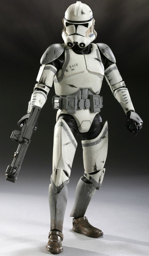 Star Wars - The Clone Wars: 41st Elite Corps Clone Trooper, 1/6 Figur von Sideshow