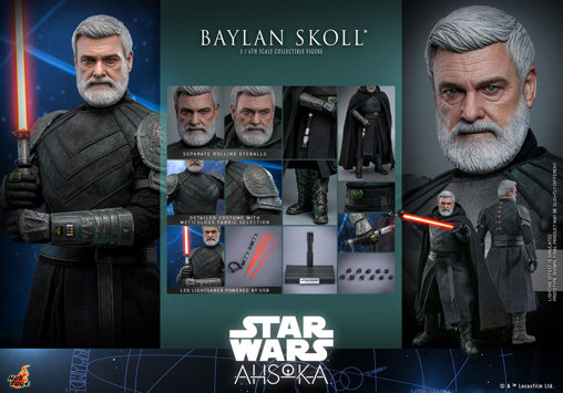 Star Wars - Ahsoka: Baylan Skoll, 1/6 Figur von Hot Toys
