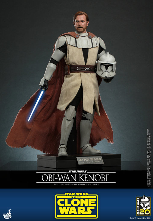 Star Wars - The Clone Wars: Obi-Wan Kenobi, 1/6 Figur von Hot Toys