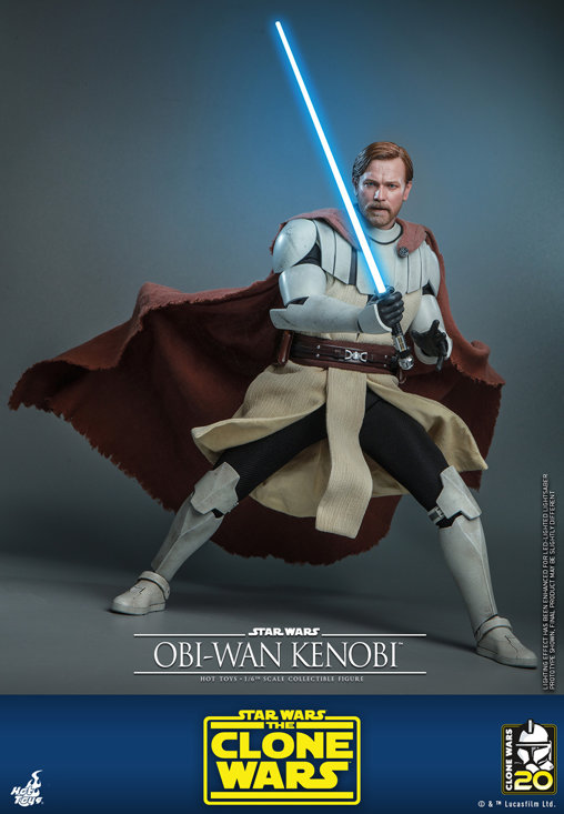 Star Wars - The Clone Wars: Obi-Wan Kenobi, 1/6 Figur von Hot Toys