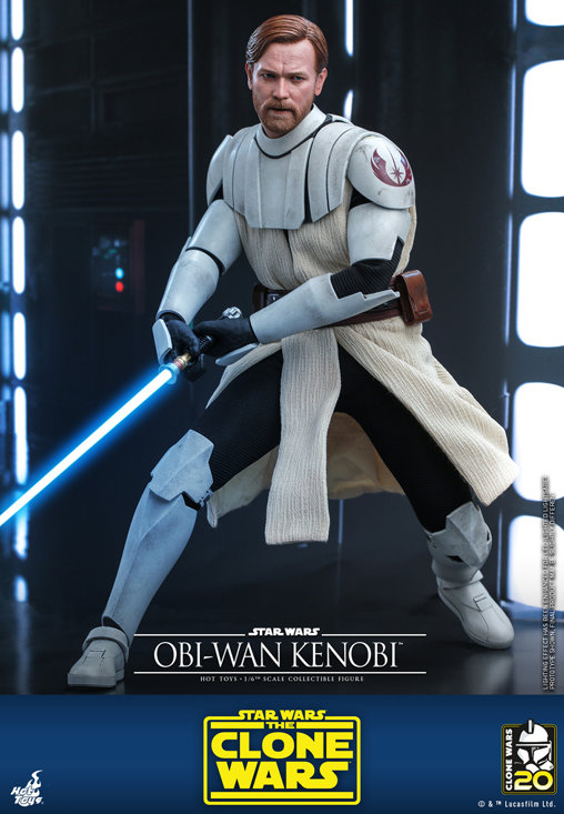 Star Wars - The Clone Wars: Obi-Wan Kenobi, 1/6 Figur von Hot Toys