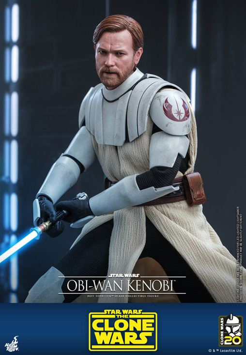 Star Wars - The Clone Wars: Obi-Wan Kenobi, 1/6 Figur von Hot Toys