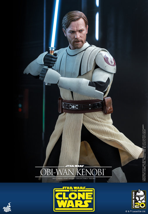 Star Wars - The Clone Wars: Obi-Wan Kenobi, 1/6 Figur von Hot Toys