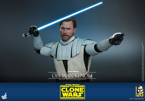 Star Wars - The Clone Wars: Obi-Wan Kenobi, 1/6 Figur von Hot Toys