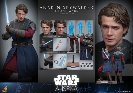 Star Wars - Ahsoka: Anakin Skywalker - Clone Wars, 1/6 Figur von Hot Toys