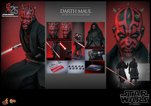 Star Wars - Episode I - The Phantom Menace: Darth Maul, 1/6 Figur von Hot Toys