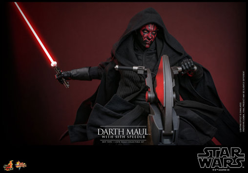 Star Wars - Episode I - The Phantom Menace: Darth Maul with Sith Speeder, 1/6 Figur von Hot Toys