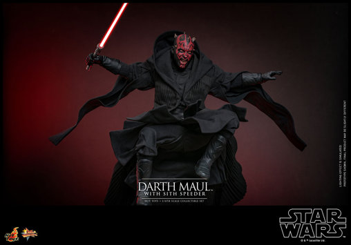 Star Wars - Episode I - The Phantom Menace: Darth Maul with Sith Speeder, 1/6 Figur von Hot Toys