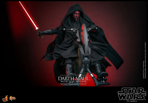 Star Wars - Episode I - The Phantom Menace: Darth Maul with Sith Speeder, 1/6 Figur von Hot Toys