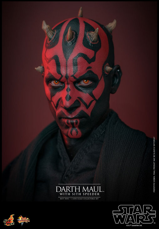 Star Wars - Episode I - The Phantom Menace: Darth Maul with Sith Speeder, 1/6 Figur von Hot Toys