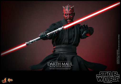 Star Wars - Episode I - The Phantom Menace: Darth Maul with Sith Speeder, 1/6 Figur von Hot Toys