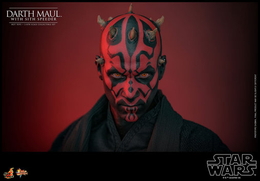 Star Wars - Episode I - The Phantom Menace: Darth Maul with Sith Speeder, 1/6 Figur von Hot Toys