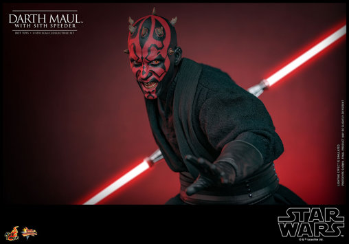 Star Wars - Episode I - The Phantom Menace: Darth Maul with Sith Speeder, 1/6 Figur von Hot Toys