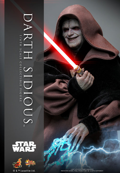Star Wars - Episode III - Revenge of the Sith: Darth Sidious, 1/6 Figur ... https://spaceart.de/produkte/sw202-darth-sidious-figur-hot-toys.php