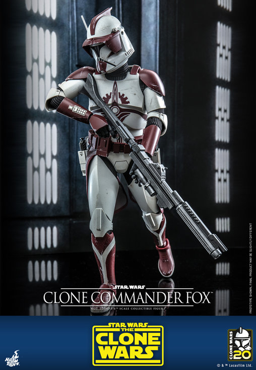 Star Wars - The Clone Wars: Clone Commander Fox, 1/6 Figur von Hot Toys
