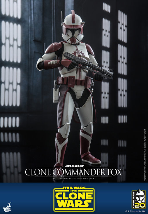 Star Wars - The Clone Wars: Clone Commander Fox, 1/6 Figur von Hot Toys