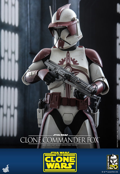 Star Wars - The Clone Wars: Clone Commander Fox, 1/6 Figur von Hot Toys