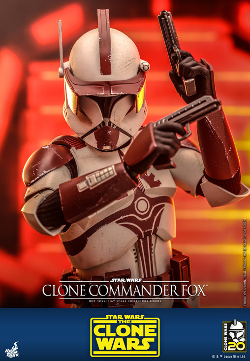 Star Wars - The Clone Wars: Clone Commander Fox, 1/6 Figur von Hot Toys