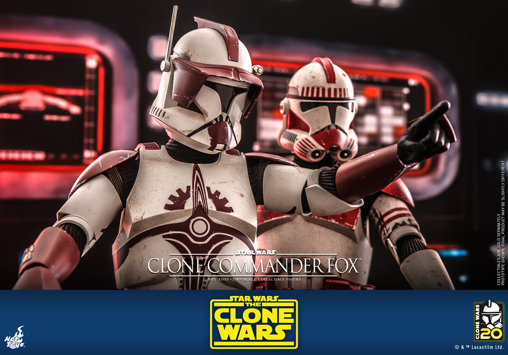 Star Wars - The Clone Wars: Clone Commander Fox, 1/6 Figur von Hot Toys
